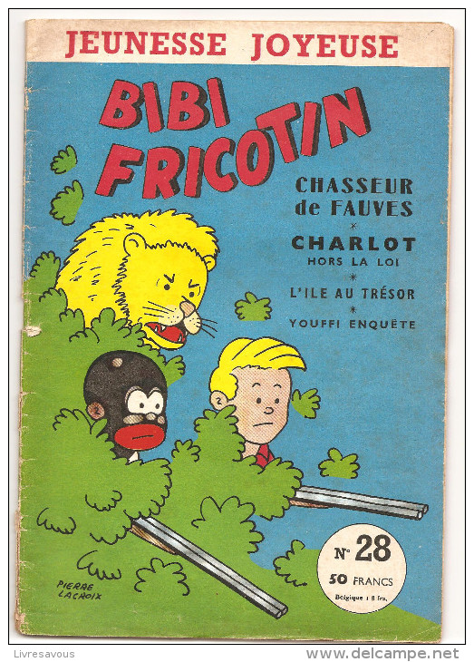 Jeunesse Joyeuse N°28 De Juin 1957 Bibi Fricotin Chasseur De Fauves, Charlot Hors La Loi, L´île Au Trésor - Autre Magazines