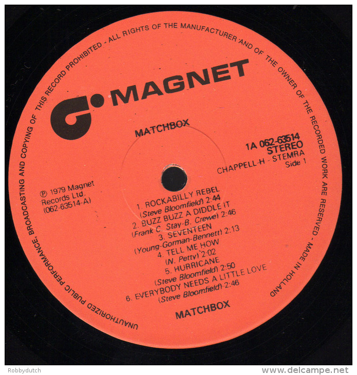 * LP *  MATCHBOX - SAME (Holland 1979 EX-!!!) - Rock