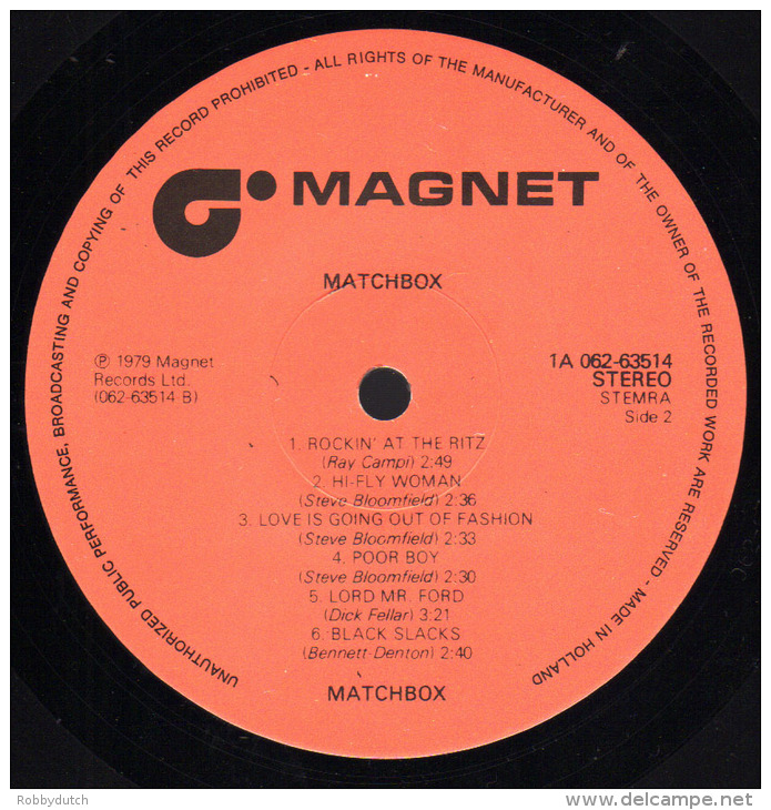 * LP *  MATCHBOX - SAME (Holland 1979 EX-!!!) - Rock
