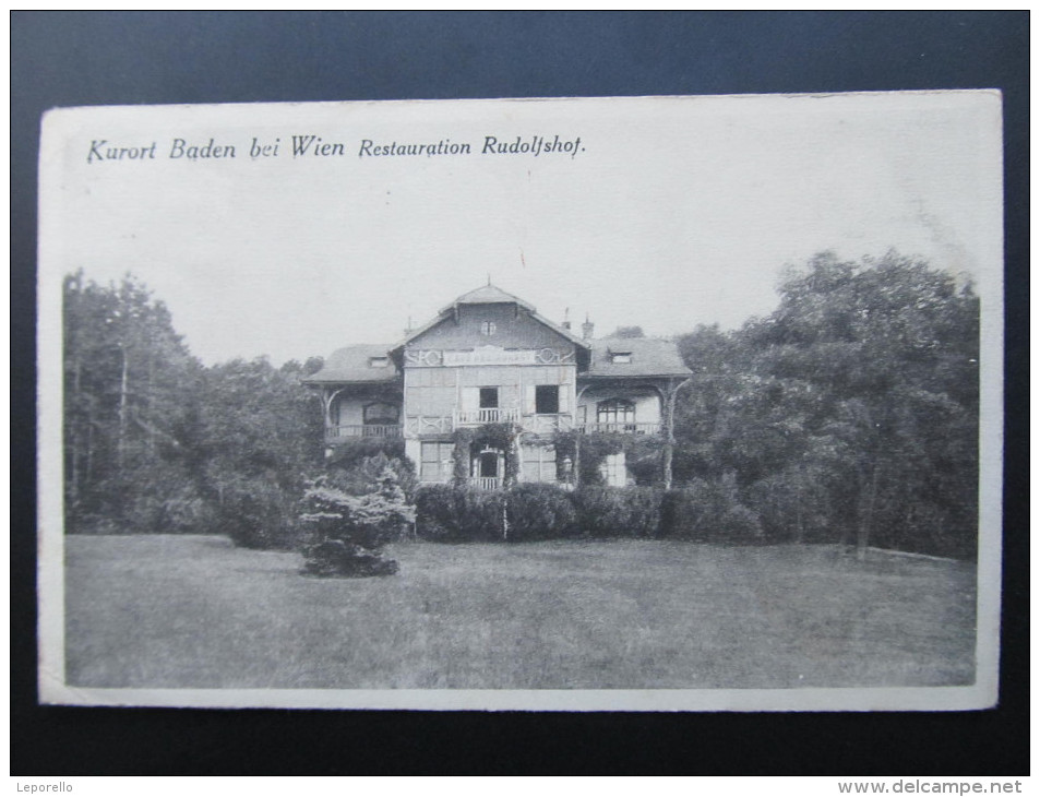 AK BADEN B. Wien Rudolfshof 1934 / U6453 - Baden Bei Wien
