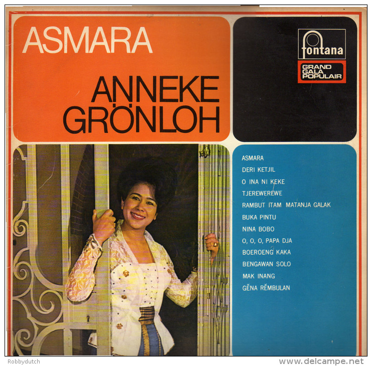 * LP *  ANNEKE GRÖNLOH - ASMARA (Holland 1962 EX-!!!) - Wereldmuziek