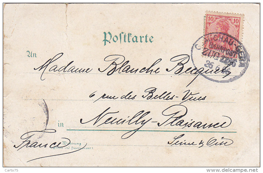 Allemagne - Gruss Aus Schmölln  - Précurseur Postmarked 1906 Glauchau-Gern - Altenburg