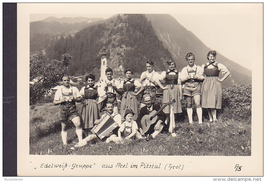 Austria PPC "Edelweiss-Gruppe" Aus Arzl Im Pitztal (Tyrol) Echte Real Photo Véritable (2 Scans) - Pitztal