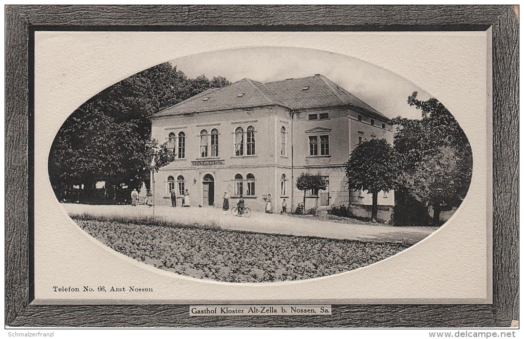 Passepartout AK Nossen Gasthof Kloster Alt - Zella Altzella Bei Siebenlehn Rosswein Marbach Gleisberg Striegistal Döbeln - Nossen