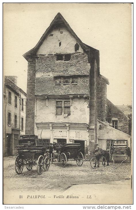 PAIMPOL, VIEILLE MAISON - LL. (ATTELAGES) - Paimpol