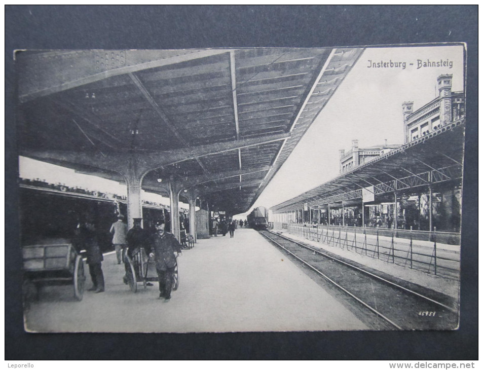 AK INSTERBURG Bahnhof Ca.1915 // D*14536 - Ostpreussen