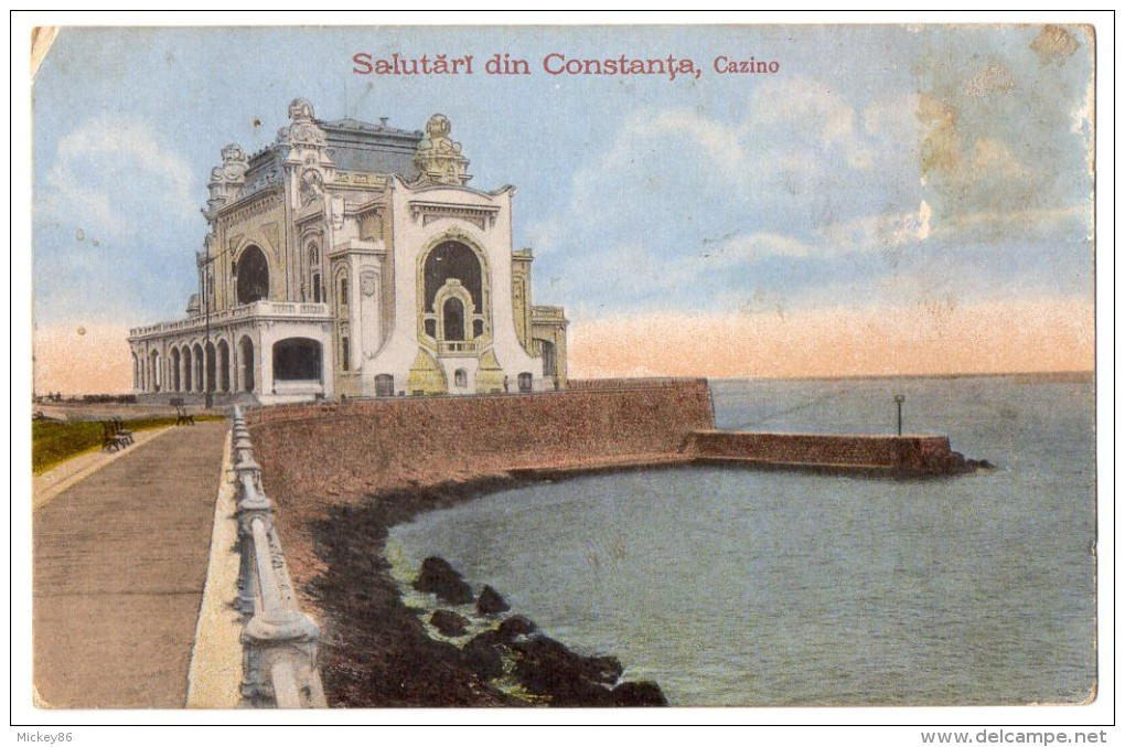 Roumanie--CONSTANTA--1919 --Salutari Din CONSTANTA- Casino  N°2691  éd "Galeria De Cadoiri" Ad Maier & Stern - Roumanie