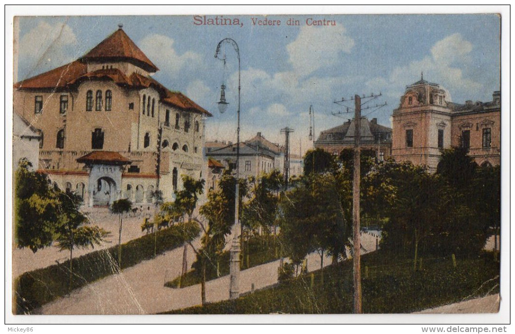 Roumanie-- SLATINA - Vedere Din Centru  N°  3668 "Galeria De Cadouri" Ad Maier & Stern - Roemenië
