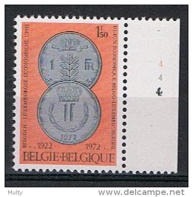 Belgie OCB 1616 (**) Met Plaatnummer 4. - 1971-1980