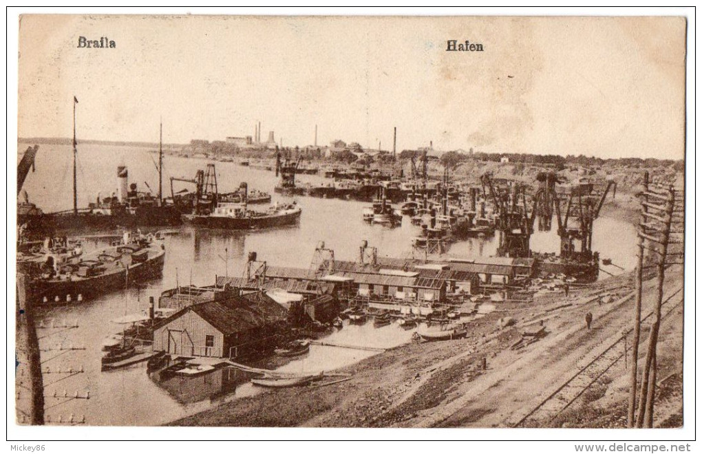 Roumanie--- BRAILA--1919--Hafen  N° 400 - Roumanie