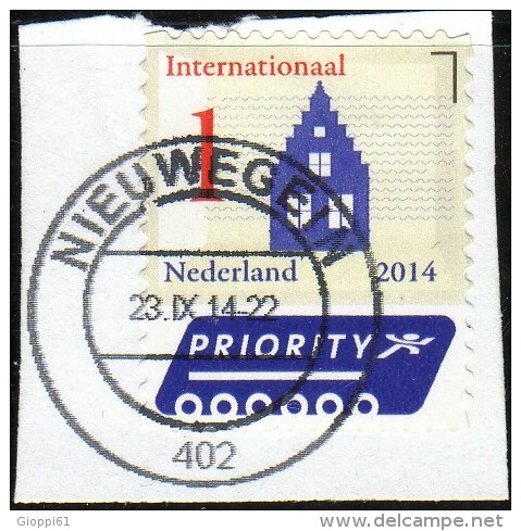 2014 Olanda - Posta Prioritaria Edifici - Oblitérés