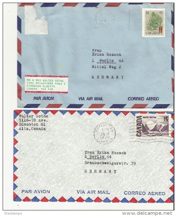 = KANADA CV*2 1970,196? - Airmail