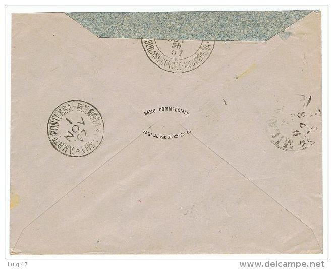 1897 - Raccomandata Affrancata Con N° 86 - Storia Postale