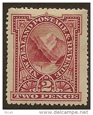 NZ 1898 2d Pembroke Peak SG 248 HM #IY33 - Unused Stamps