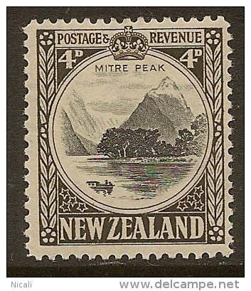 NZ 1935 4d Mitre Peak P 12.5 SG 583b HM #IQ72 - Ongebruikt