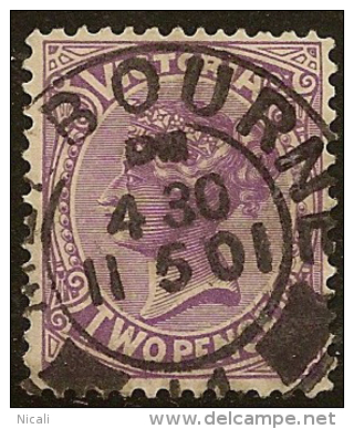 VICTORIA 1901 2d Reddish Violet QV SG 377 U #GR212 - Gebruikt