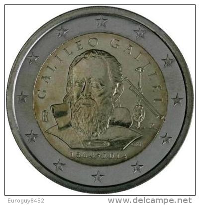 ITALIE - 2 € COM. 2014 UNC - 450e VERJAARDAG GEBOORTE GALLILEO GALLILEI - Italy