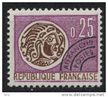 N° 126  Année 1964-69 Monnaie Gauloise, Valeur Faciale 0,25 F - 1964-1988