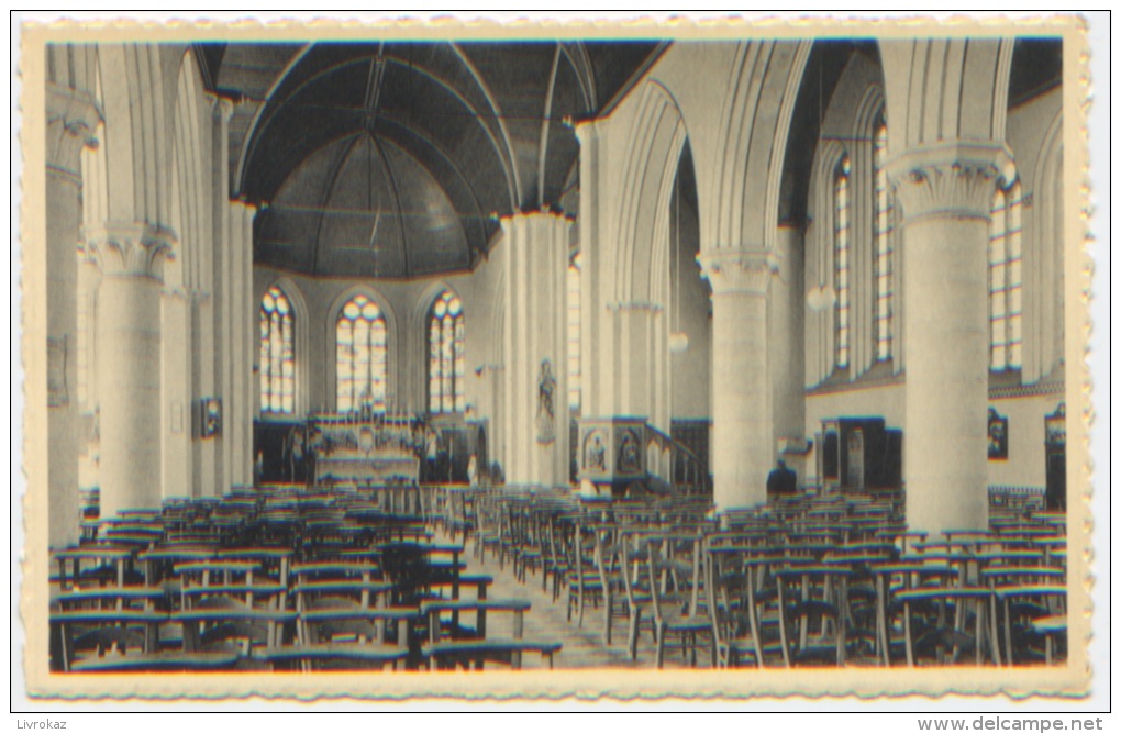 Belgique, Comines-Warneton, Komen-Waasten, Ploegsteert, Intérieur De L'église, Kerk, Ed. Nels Delsalle, Dos Divisé, TBE - Comines-Warneton - Komen-Waasten