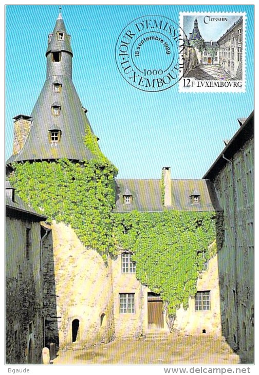 LUXEMBOURG  CARTE MAXIMUM  NUM-YVERT  1180 CLERVAUX LE CHATEAU - Cartes Maximum