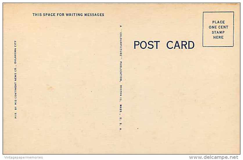 228323-Oklahoma, Oklahoma City, Santa Fe Railroad Depot, Linen Postcard, Colourpicture No 16535 - Oklahoma City