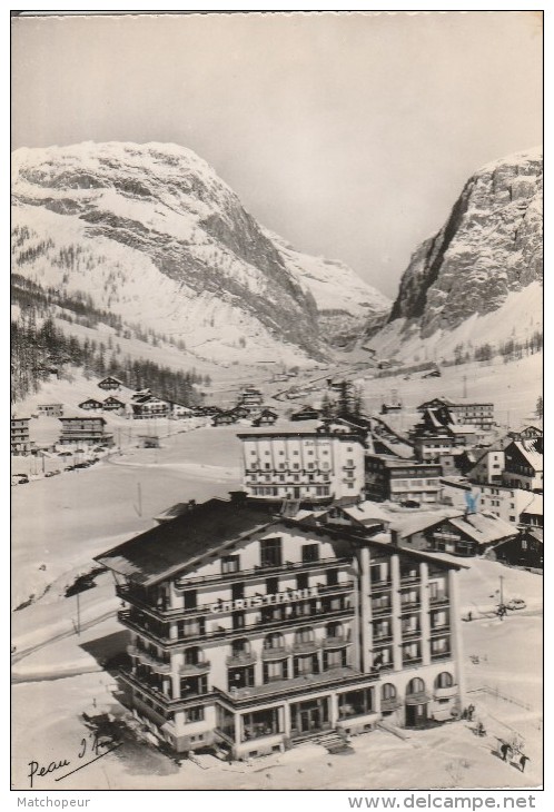 VAL D'ISERE -73- VUE SUR LES GORGES DES ETROITS AU PREMIER PLAN LE CHRISTINA LE BELLIER - Val D'Isere