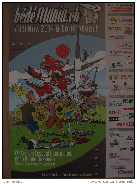 Affiche MARTINET Thierry Festival BP Corminboeuf 2014 - Plakate & Offsets