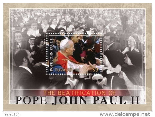 TUVALU ; MINT N.H. STAMPS ; SCOTT # 1164 ; IGPC 1110 S ( POPE JOHN PAUL II - Tuvalu