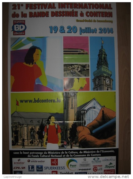 Affiche BONNEAU Laurent Festival BD Contern 2014 (Metropolitan - Plakate & Offsets