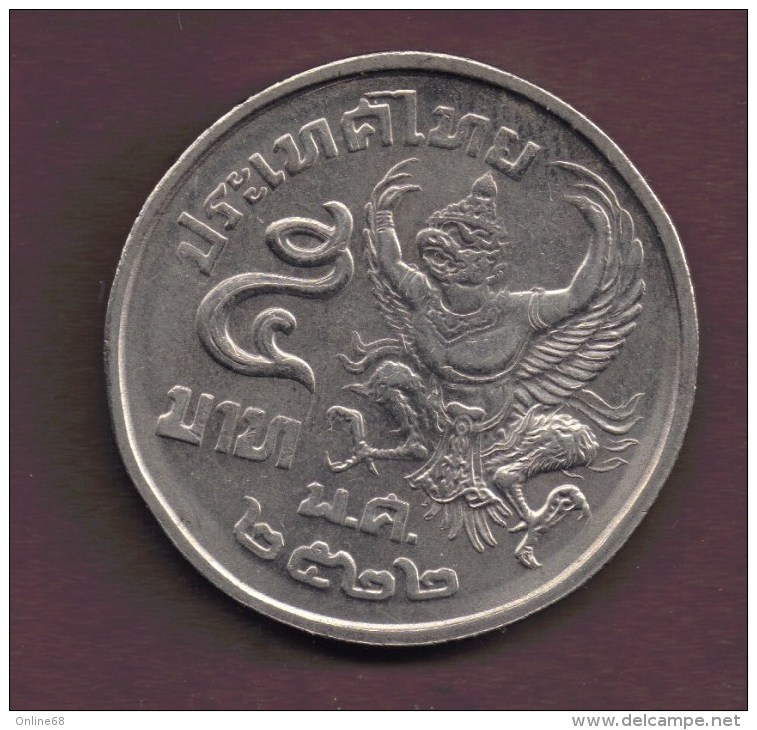 THAILAND 5 BAHT 2522 (1979)  KM#111  Garuda - Thaïlande