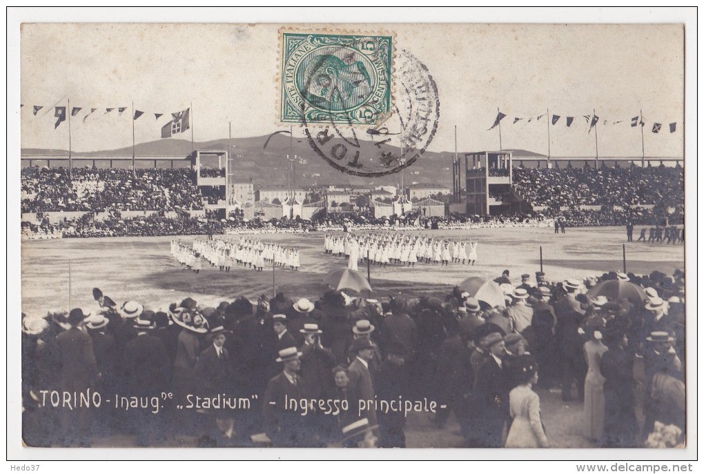 Inauguration Du Stade 1911 - Carte-photo Rare - Estadios E Instalaciones Deportivas