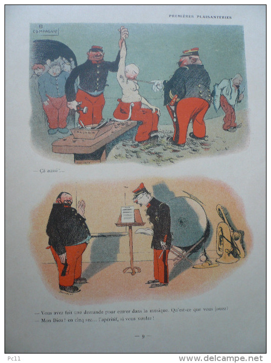 -Album Inédit De Caricatures Militaires"Pour Défiler..."de Jean Villemot En Couleurs1901-1905 Préface De Franc-Nohain- - Français