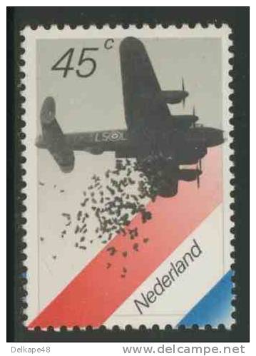 Nederland Netherlands Pays Bas 1980 Mi 1158 ** Avro Type 683 Lancaster Dropping Food Parcels In 1945 Above Netherland - WO2