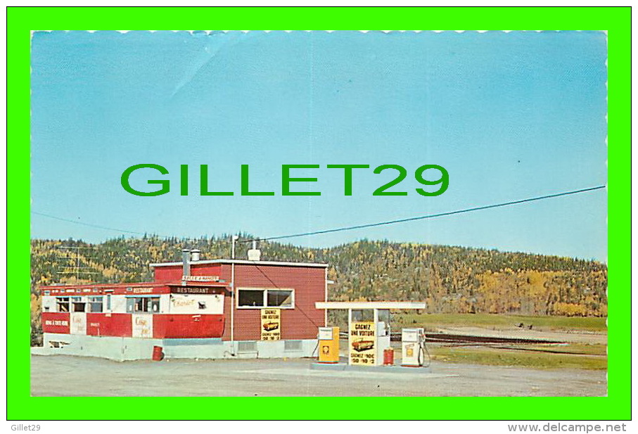 RIMOUSKI, QUÉBEC - CHEZ CHARLOT, LA ROULOTTE - Station Service Chell - CIRCULÉE EN 1970 - PUB. UNIC - - Rimouski