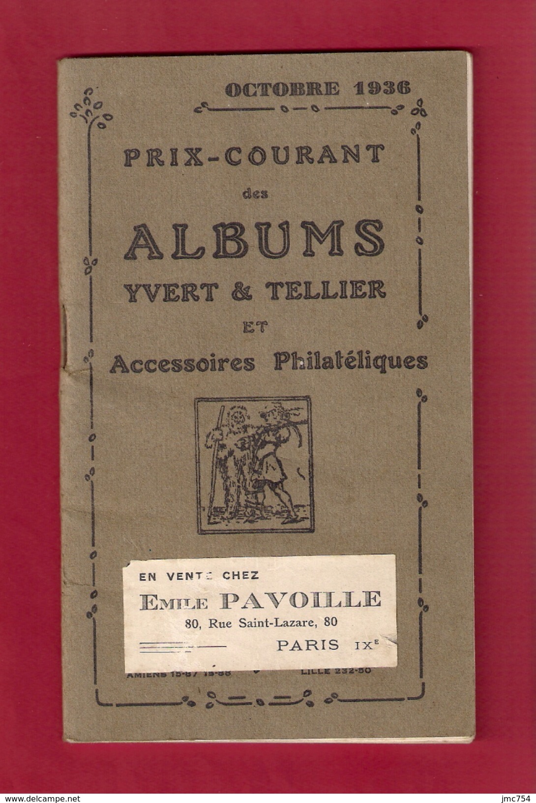 Catalogue Des Albums Et Accessoires Philatéliques Yvert Et Tellier   1936   Illustré - Cataloghi Di Case D'aste