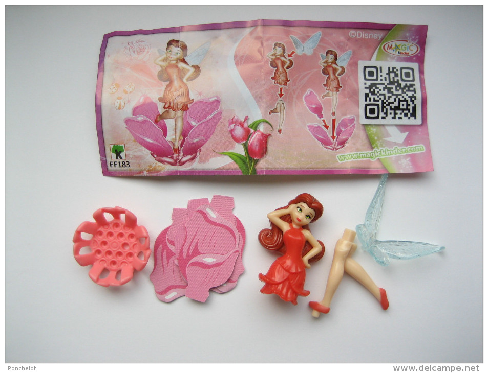 KINDER EU 2014 FF183 ( Petite écriture ) + BPZ Neutre Disney Fairies - Monoblocs