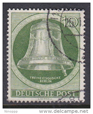 Germany Berlin 1952 Freedom Bell 10 Pf Green, Used - Used Stamps