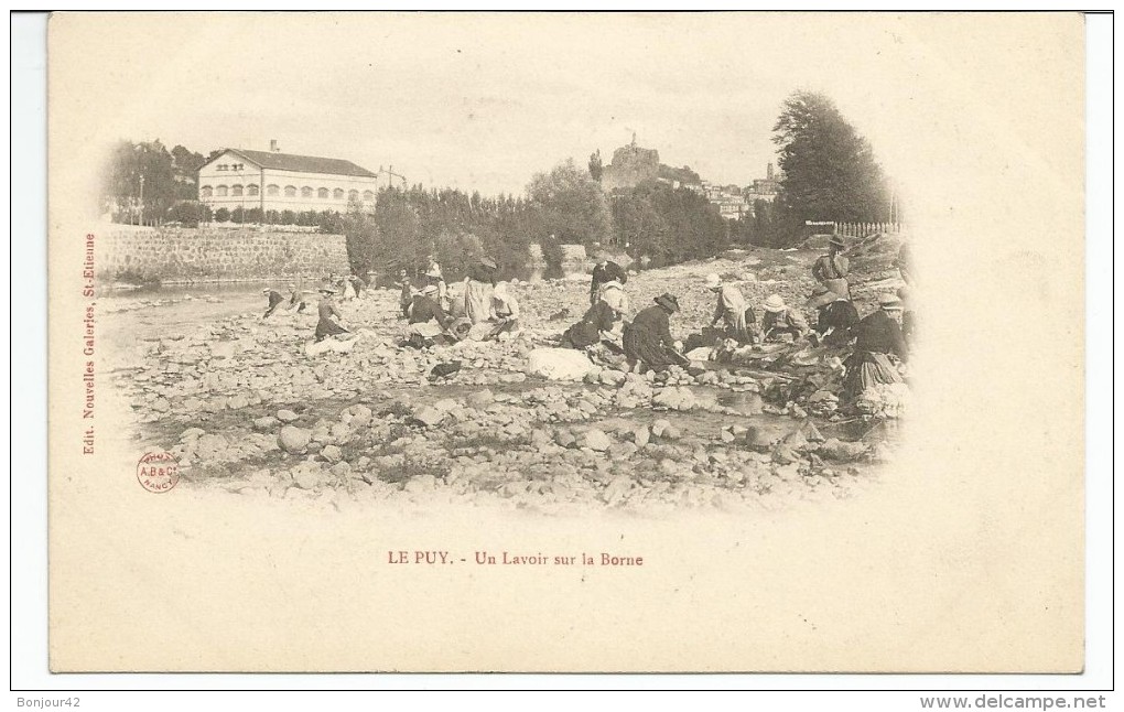 LE PUY--Un Lavoir Sur La Borne,non Ecrite,DOS SIMPLE,très Belle Carte - Le Puy En Velay