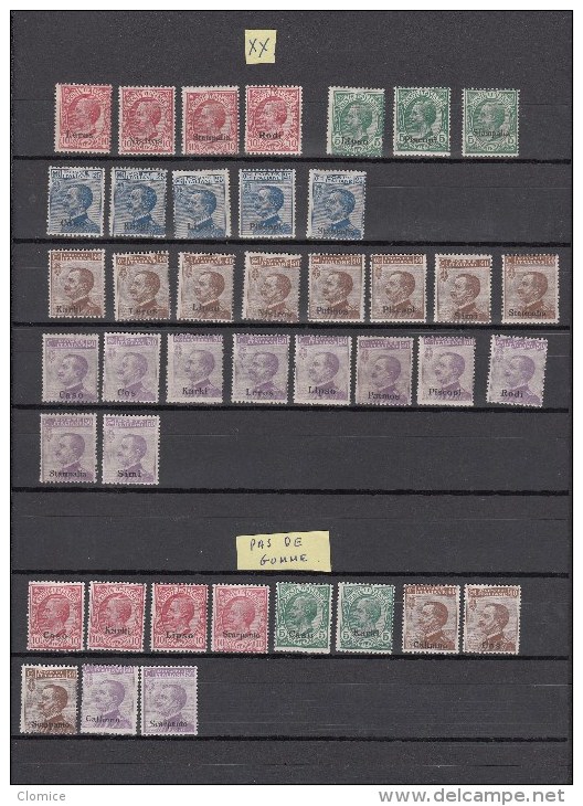 ITALIE LOT DE Timbres Occupation     2 Scans - Collections