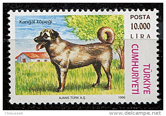 (cl 25 - P16) Turquie ** Tbre Du Bloc N° 32 (ref. Michel Au Dos) - Chien - - Unused Stamps