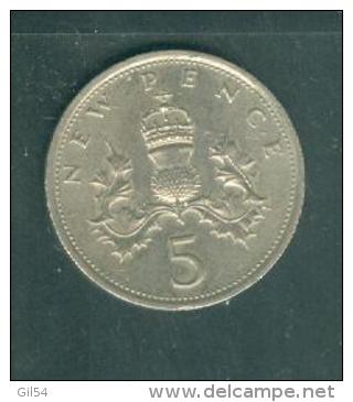 Great Britain 5 Pence. 1975. Pia8712 - 5 Pence & 5 New Pence