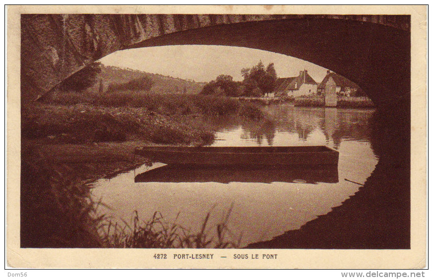 Jura,  Cpa De Port-Lesney, Sous Le Pont ( 14/64) - Andere & Zonder Classificatie