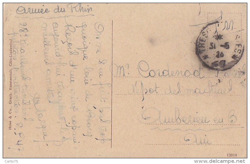 Allemagne -  Siegburg -  Michaelsberg - Correspondance Militaire 28ème Tirailleurs Tunisiens - Siegburg