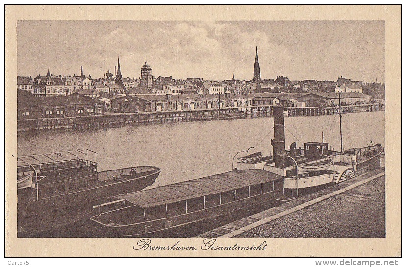 Allemagne - Bremerhaven - Gesamtansicht - Port Bâteaux à Roue - Bremerhaven