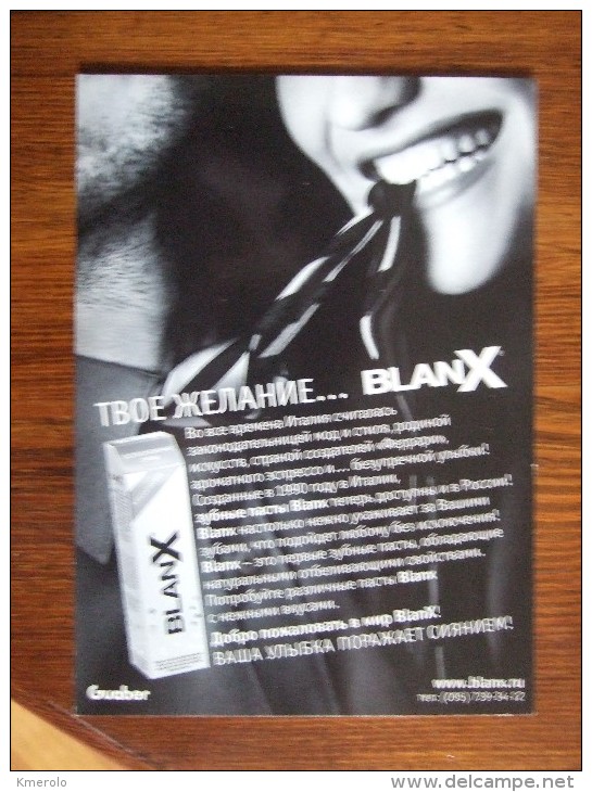 Blanx Dental Care Carte Postale - Publicité