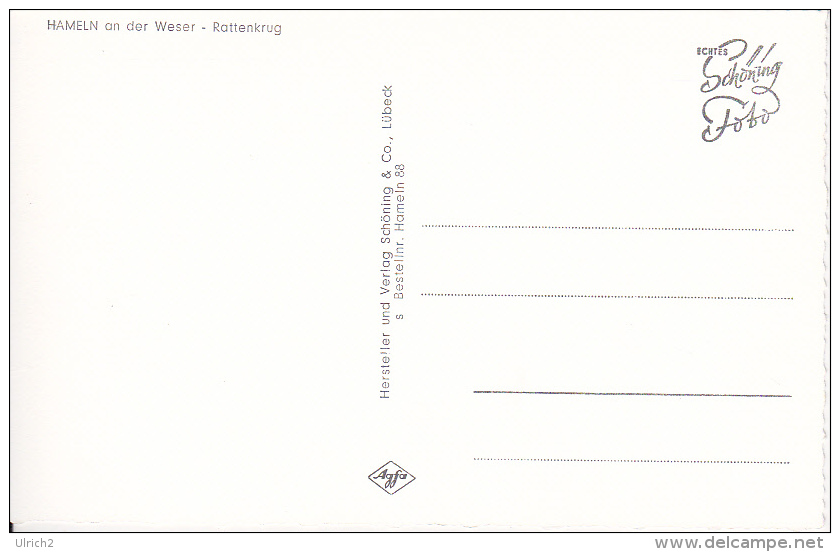 AK Hameln An Der Weser - Rattenkrug (10204) - Hameln (Pyrmont)