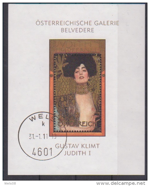 Österreich 2003: Block "G.Klimt" Gestempelt (siehe Scan/Foto) - Gebraucht