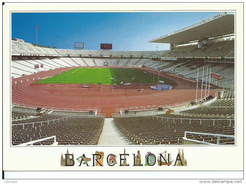 ESTADIO - STADIUM - STADE - STADION .-  " LLUIS COMPANYS (OLYMPICO) " .- BARCELONA.- ( ESPAÑA ) - Fútbol