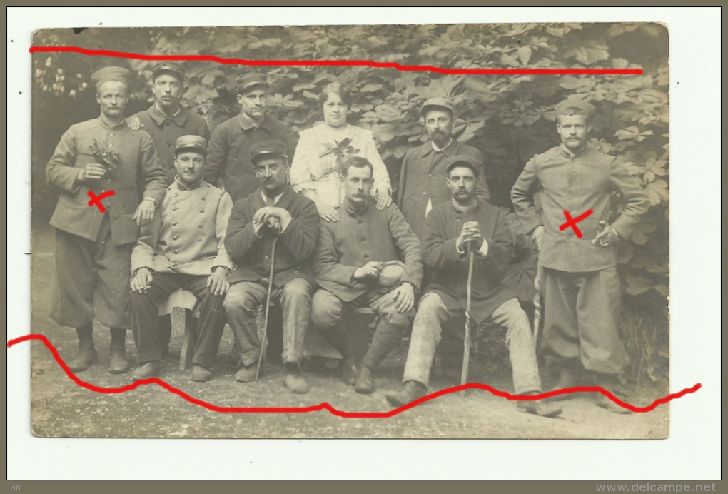 Carte Photo SENONCHES Hopital Miltaire Mai 1915 D´ Alphonse Et Adolphe MILLIET Lire Correspondance - Sonstige & Ohne Zuordnung
