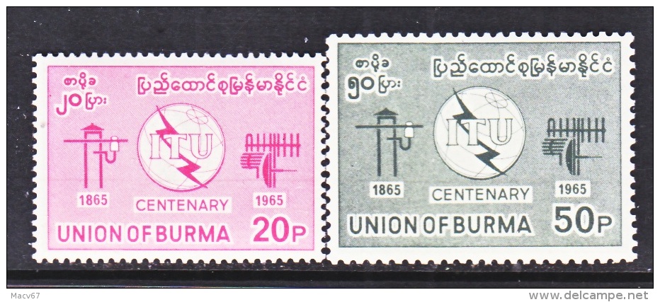 BRITISH  B URMA  188-9     **   ITU - Burma (...-1947)